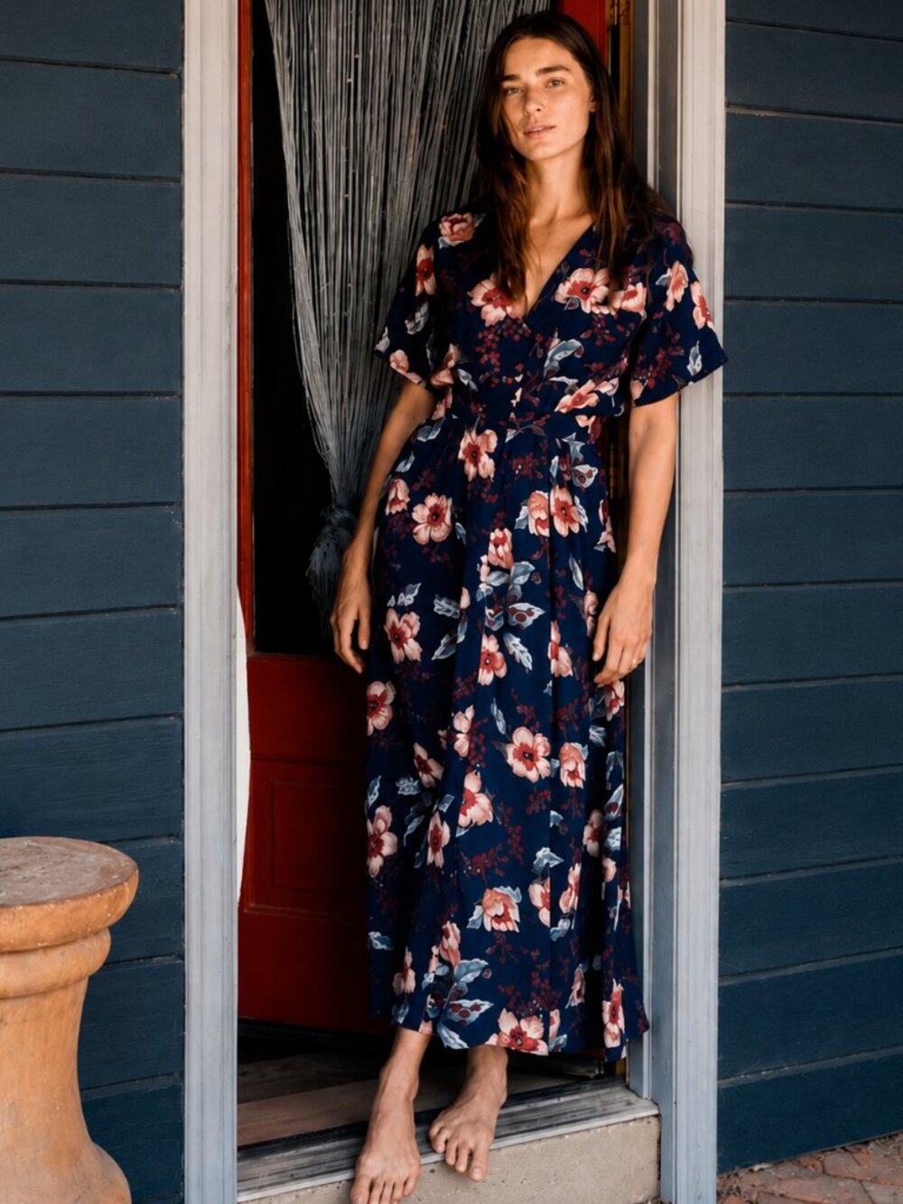 Christy Dawn, The Lottie Dress, Petite Small, Midnight Anemone